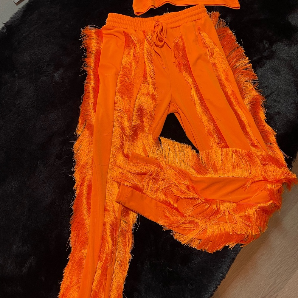 Orange two piece set - Picture 3 of 5